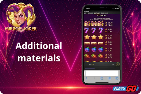Additional materials Mirror Joker