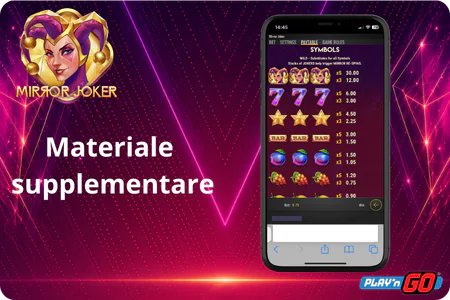 Materiali aggiuntivi Mirror Joker