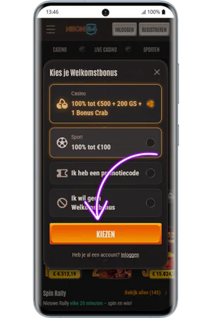 Mirror Joker keuze van de welkomstbonus in het casino