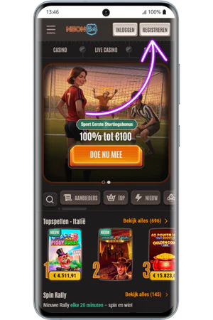 Mirror Joker registratiepagina van het online casino
