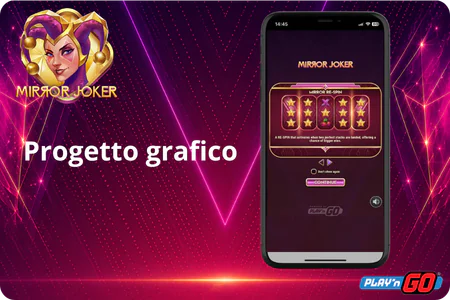 Design visivo slot Mirror Joker